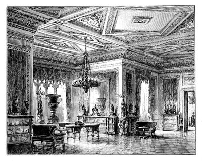 Yeşil Çizim Odası, Windsor Kalesi, c1888 by Unbekannt