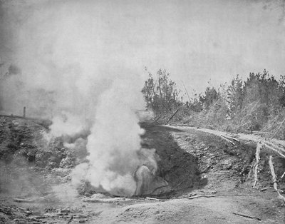 Growler, Norris Şofben Havzası, Yellowstone Parkı, c1897. by Unbekannt