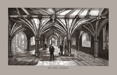 Guild-Hall Crypt, 1886. by Unbekannt