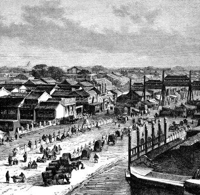 The High Street, Pekin, c1890 by Unbekannt