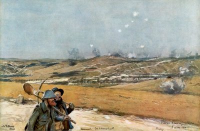 Tepeler ve Douaumont Kalesi, Verdun, Fransa, 18 Mart 1916, 1926 by Unbekannt