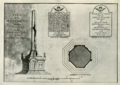 Holwell Anıtı, c1820, 1925. by Unbekannt