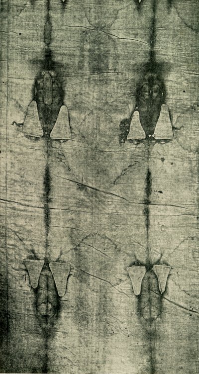 Kutsal Kefen - Bedenin Damgası: Önden Görünüm, 1902. by Unbekannt