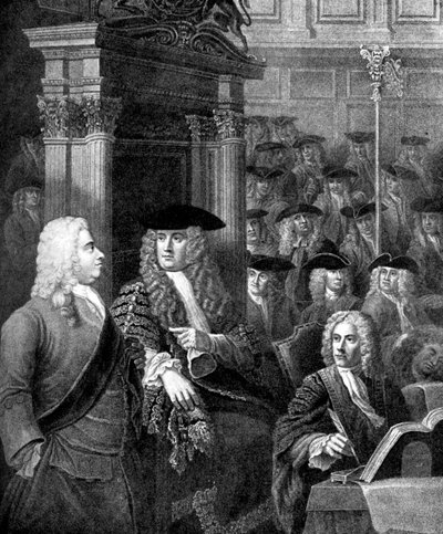 Sir Robert Walpoles yönetiminde Avam Kamarası, by Unbekannt