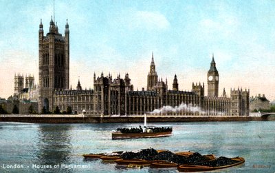 Parlamento Binaları, Westminster, Londra, 20. yüzyılın başlarında by Unbekannt