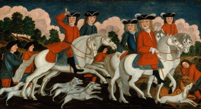 Avcılık Partisi New Jersey, yak. 1750. by Unbekannt