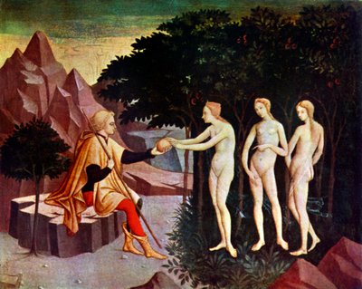 Paris'in Yargısı, c1450 by Unbekannt