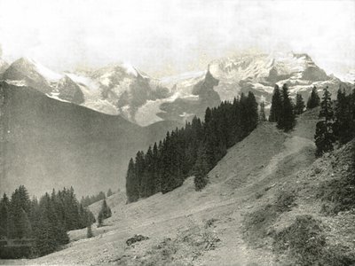 Jungfrau ve komşuları, İsviçre, 1895. by Unbekannt