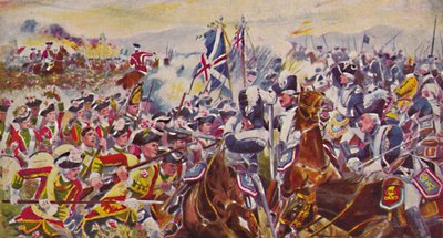 Krallar Yorkshire Hafif Piyadelerine Sahiptir. Minden'deki Rosefields Savaşı, 1759, 1939 by Unbekannt