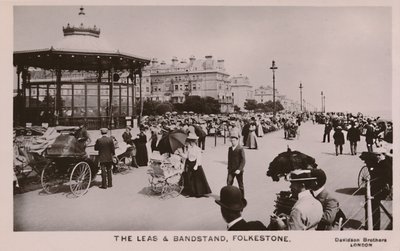 Leas & Bandstand, Folkestone, 19. yüzyılın sonları - 20. yüzyılın başlarında by Unbekannt