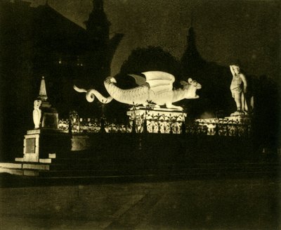 Lindwurm Çeşmesi, Klagenfurt, Avusturya, c1935. by Unbekannt