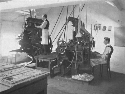 Linotipler, 1916 by Unbekannt