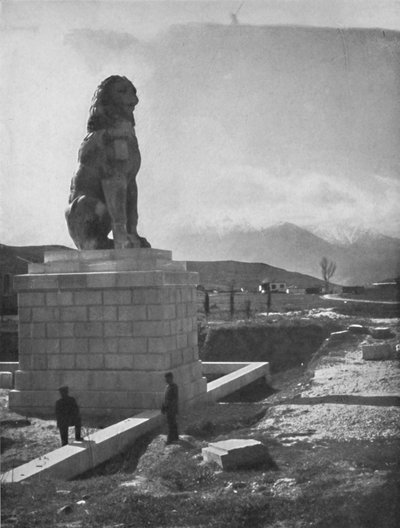 Chaeronea Aslanı, Akropolis ve Parnassus Dağı, 1913 by Unbekannt