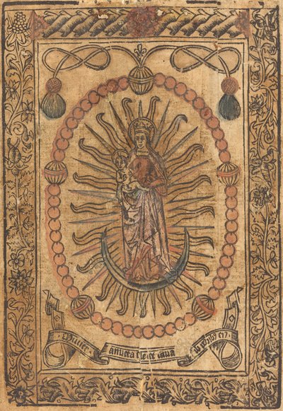 Bir Tespihte Madonna ve Çocuk, c. 1490. by Unbekannt