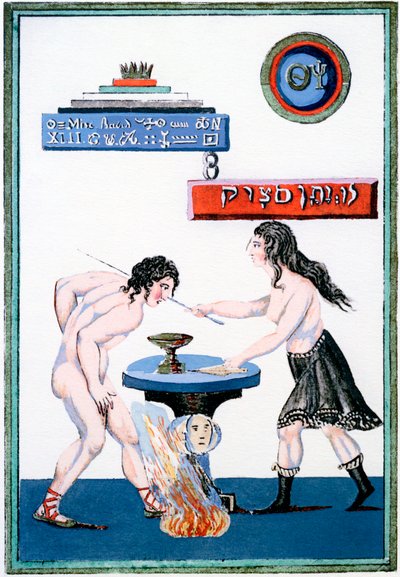 Sihirli Ayna sırlarını açığa çıkarıyor, 18. yüzyıl by Unbekannt