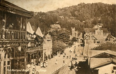 Alışveriş Merkezi ve Sırt - Simla, c1918-c1939. by Unbekannt