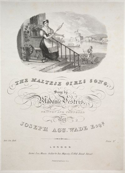 Malta Kızları Şarkısı, 1800