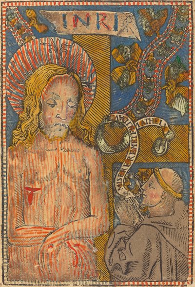 Bir Fransisken ile Acıların Adamı, 1490-1500. by Unbekannt