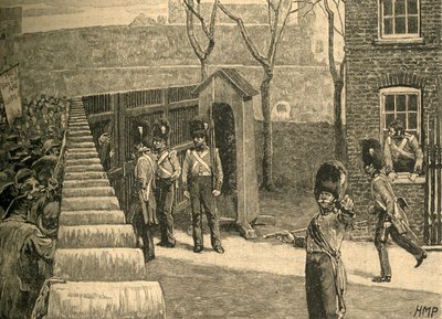 Londra Kulesi'ni Çağıran Spencean Çetesi, 1816 c1890. by Unbekannt
