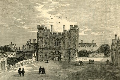 Kudüs Aziz John Manastırı, Clerkenwell - Batıdan Kapı, c1872. by Unbekannt