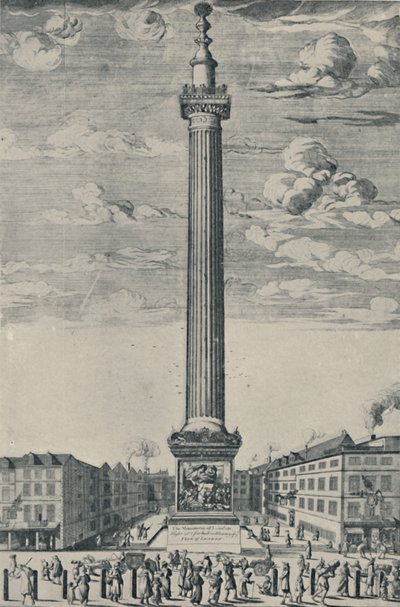Londra Anıtı, c1685, 1920 by Unbekannt