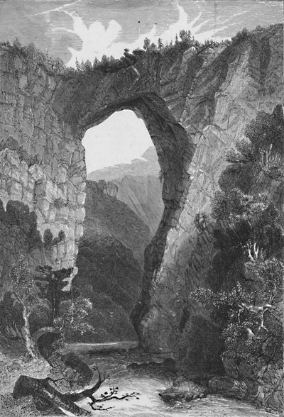 Doğal Köprü, Virginia, 1883 by Unbekannt