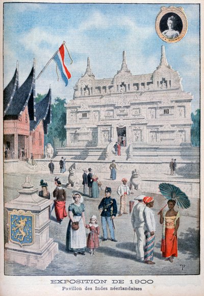 1900 Evrensel Sergisinde Hollanda Hint Adaları pavyonu, Paris, 1900 by Unbekannt