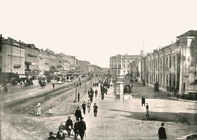 Nevsky Prospekt, St Petersburg, Rusya, 1895. by Unbekannt