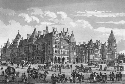 Yeni Hukuk Mahkemeleri, Westminster, Londra, c1878 1878 by Unbekannt