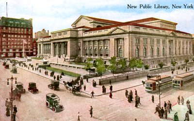Yeni Halk Kütüphanesi, New York, ABD, 1910 by Unbekannt