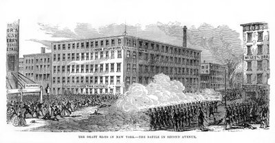 New York Taslak İsyanları, Second Avenue, New York, 13-16 Temmuz 1863, 1872 by Unbekannt