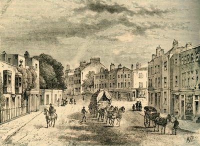 Eski Vauxhall köyü, Bahçelere Giriş, 1825