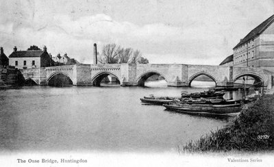 Ouse Köprüsü, Huntingdon, Cambridgeshire, 1905 by Unbekannt