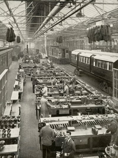 Londra Yolcu Taşımacılığına ait Yeraltı Demiryolu Araçlarının Revizyonu, 1935-36. by Unbekannt