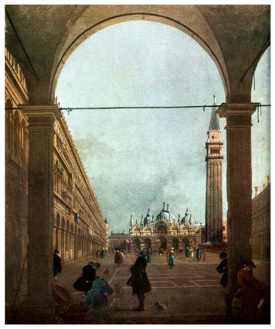 Piazza, Venedik, c1756 1956 by Unbekannt