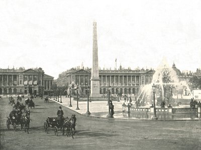 Place de la Concorde, Paris, Fransa, 1895. by Unbekannt
