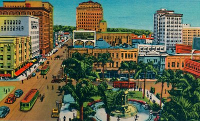 Plaza. San Diego, Kaliforniya, 1941 by Unbekannt