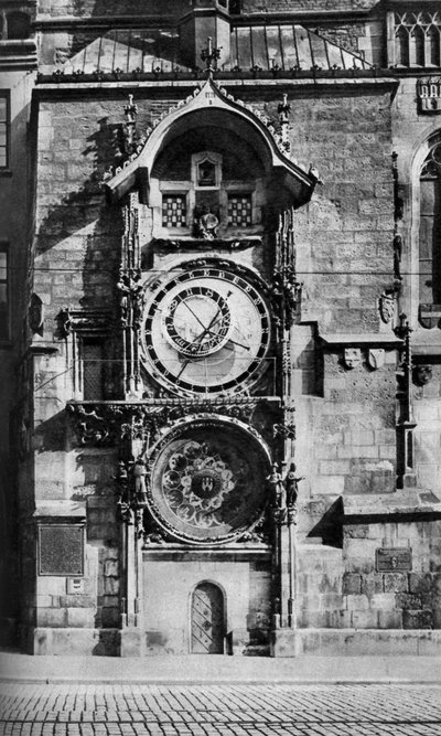 Prag Astronomik Saati, Çekoslovakya, c1930