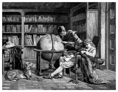 Profesör ve Öğrencisi, 1882 by Unbekannt