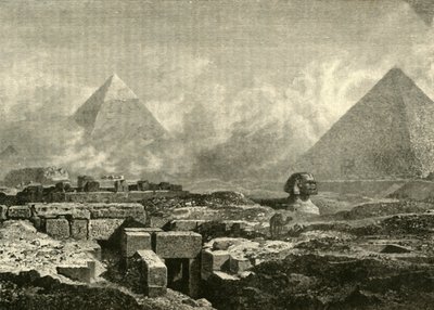 Piramitler ve Sfenks, 1890. by Unbekannt
