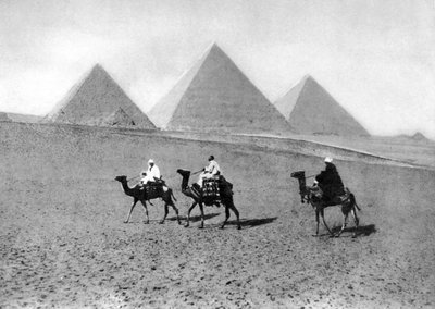 Giza Piramitleri, Kahire, Mısır, 1920