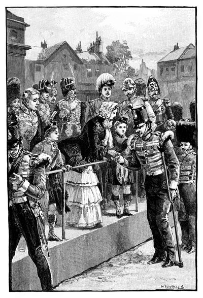 Kraliçe Kırım Madalyasını dağıtıyor, Horseguards Parade, Londra, c1850s, 1888 by Unbekannt