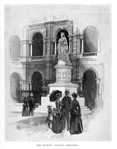 Queens Heykeli, Brisbane, Avustralya, 1886 by Unbekannt
