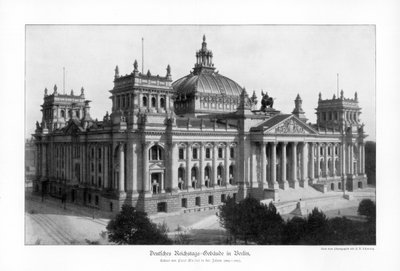 19. yüzyılın sonlarında Reichstag, 1900 by Unbekannt