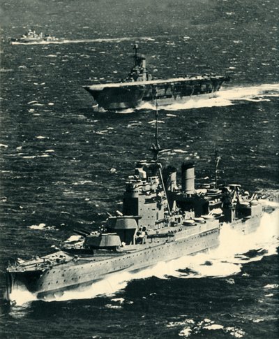 Ünlü, Ark Royal ve Sheffield, c1939-1941, 1942. by Unbekannt