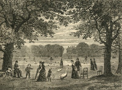 Yuvarlak Gölet, Kensington Bahçeleri, c1876. by Unbekannt