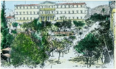 Kraliyet Sarayı, Atina, Yunanistan, c1890 by Unbekannt