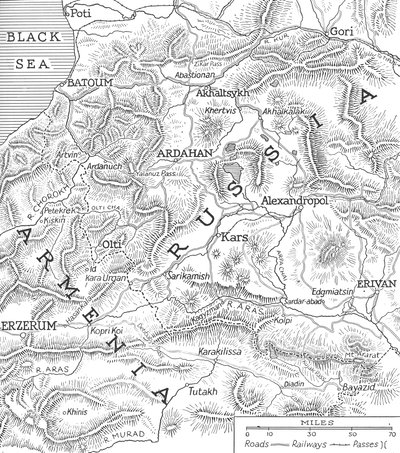 Rus-Türk hudutları, 1915 by Unbekannt