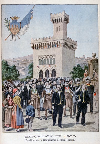 1900 Evrensel Sergisinde San Marino pavyonu, Paris, 1900 by Unbekannt
