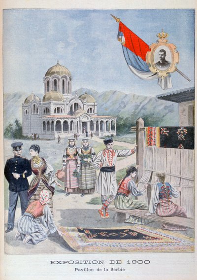 1900 Evrensel Sergisindeki Sırp pavyonu, Paris, 1900 by Unbekannt